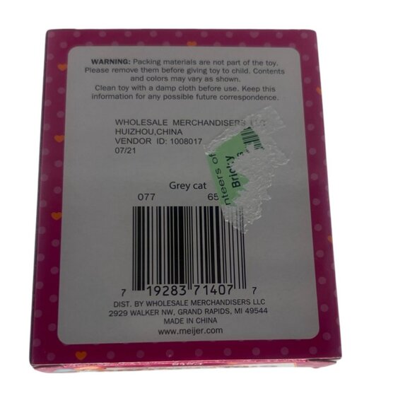 Girlfriends Pets Plush Gray White Cat Toy -Stuffed Animal Ages 6 Months+ NEW - Picture 4 of 11